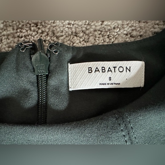 Aritzia Babaton Miguel Ponte Sheath Dress Green - Size 8 - Picture 5 of 10